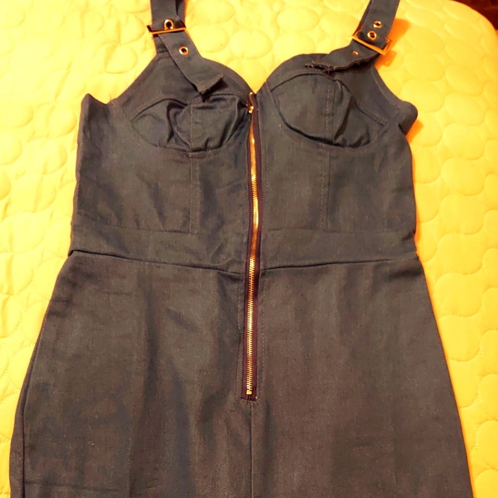 Denim romper